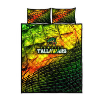 Jamaica Cricket Tallawahs Quilt Bed Set Striking with Reggae Firepower