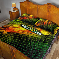 Jamaica Cricket Tallawahs Quilt Bed Set Striking with Reggae Firepower