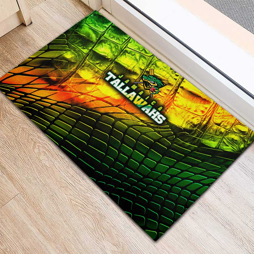Jamaica Cricket Tallawahs Rubber Doormat Striking with Reggae Firepower