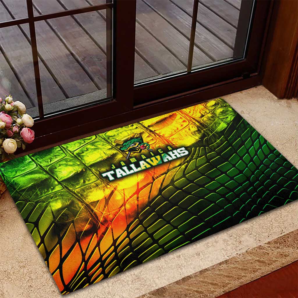 Jamaica Cricket Tallawahs Rubber Doormat Striking with Reggae Firepower