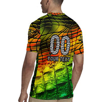 Personalised Jamaica Cricket Tallawahs Rugby Jersey Striking with Reggae Firepower