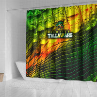 Jamaica Cricket Tallawahs Shower Curtain Striking with Reggae Firepower