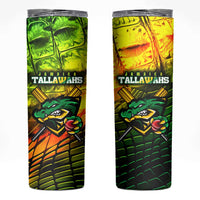Jamaica Cricket Tallawahs Skinny Tumbler Striking with Reggae Firepower