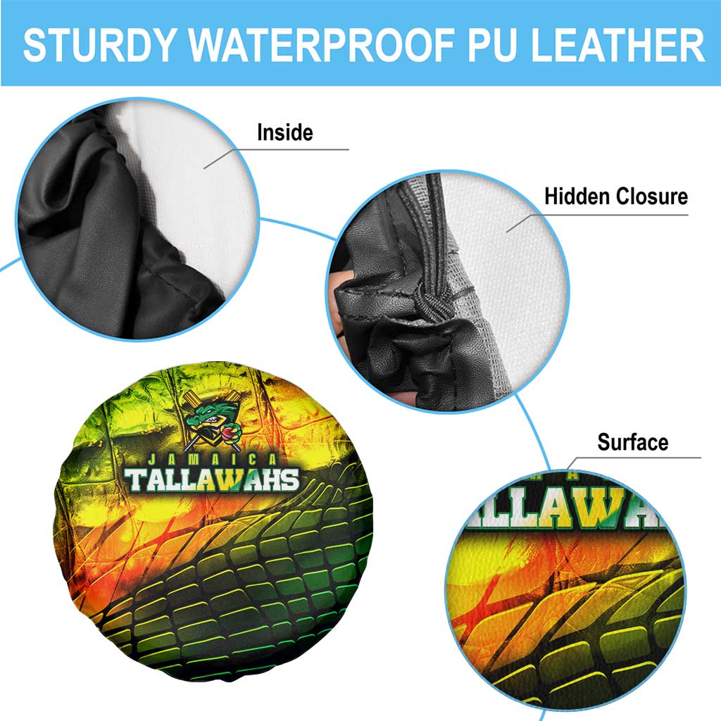 Jamaica Cricket Tallawahs Spare Tire Cover Striking with Reggae Firepower