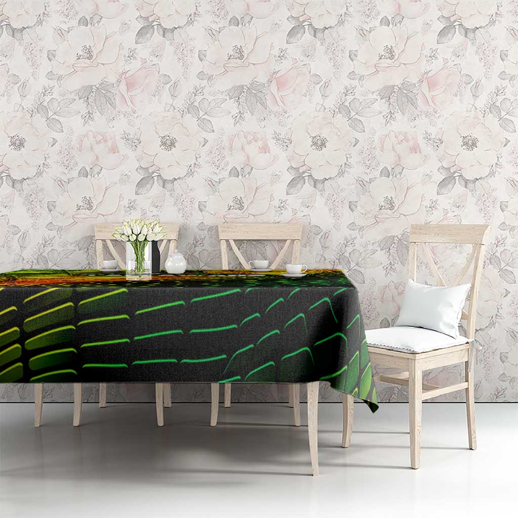 Jamaica Cricket Tallawahs Tablecloth Striking with Reggae Firepower