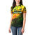 Personalised Jamaica Cricket Tallawahs Women Polo Shirt Striking with Reggae Firepower