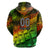 Personalised Jamaica Cricket Tallawahs Zip Hoodie Striking with Reggae Firepower