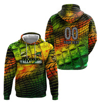 Personalised Jamaica Cricket Tallawahs Zip Hoodie Striking with Reggae Firepower