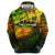 Personalised Jamaica Cricket Tallawahs Zip Hoodie Striking with Reggae Firepower