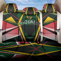 St Kitts and Nevis Cricket Patriots Back Car Seat Cover Rising with Caribbean Battlefield