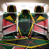 St Kitts and Nevis Cricket Patriots Back Car Seat Cover Rising with Caribbean Battlefield
