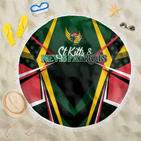 St Kitts and Nevis Cricket Patriots Beach Blanket Rising with Caribbean Battlefield