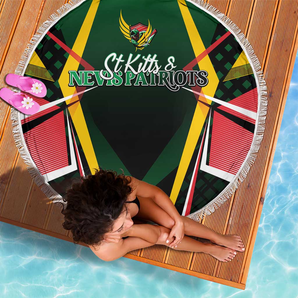 St Kitts and Nevis Cricket Patriots Beach Blanket Rising with Caribbean Battlefield