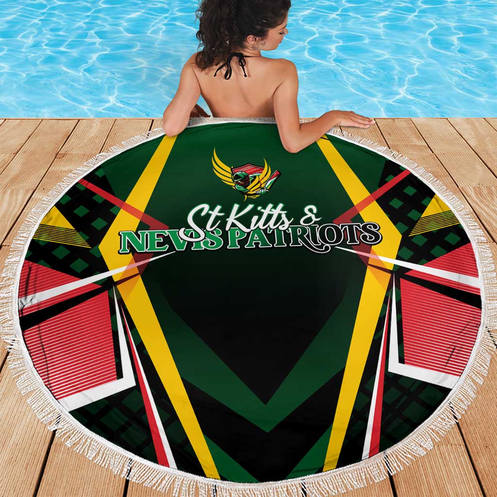 St Kitts and Nevis Cricket Patriots Beach Blanket Rising with Caribbean Battlefield