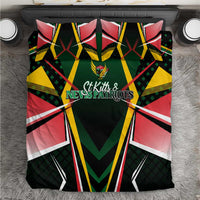 St Kitts and Nevis Cricket Patriots Bedding Set Rising with Caribbean Battlefield