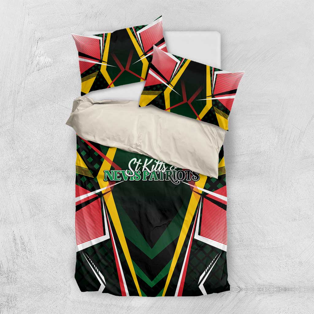 St Kitts and Nevis Cricket Patriots Bedding Set Rising with Caribbean Battlefield