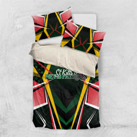 St Kitts and Nevis Cricket Patriots Bedding Set Rising with Caribbean Battlefield