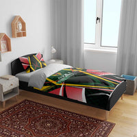 St Kitts and Nevis Cricket Patriots Bedding Set Rising with Caribbean Battlefield