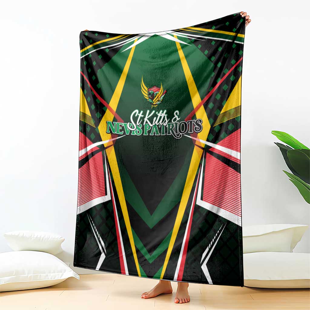 St Kitts and Nevis Cricket Patriots Blanket Rising with Caribbean Battlefield