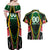 Personalised St Kitts and Nevis Cricket Patriots Couples Matching Off Shoulder Maxi Dress and Hawaiian Shirt Rising with Caribbean Battlefield