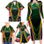 Personalised St Kitts and Nevis Cricket Patriots Family Matching Long Sleeve Bodycon Dress and Hawaiian Shirt Rising with Caribbean Battlefield