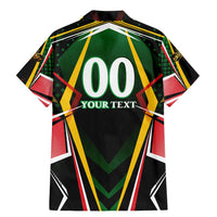 Personalised St Kitts and Nevis Cricket Patriots Family Matching Mermaid Dress and Hawaiian Shirt Rising with Caribbean Battlefield