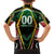 Personalised St Kitts and Nevis Cricket Patriots Family Matching Off The Shoulder Long Sleeve Dress and Hawaiian Shirt Rising with Caribbean Battlefield