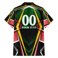 Personalised St Kitts and Nevis Cricket Patriots Family Matching Off Shoulder Maxi Dress and Hawaiian Shirt Rising with Caribbean Battlefield