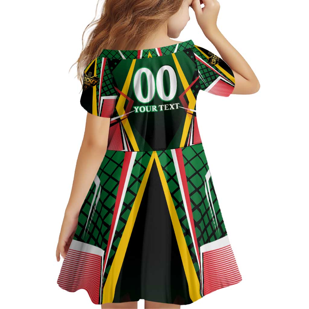 Personalised St Kitts and Nevis Cricket Patriots Family Matching Off Shoulder Short Dress and Hawaiian Shirt Rising with Caribbean Battlefield