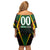 Personalised St Kitts and Nevis Cricket Patriots Family Matching Off Shoulder Short Dress and Hawaiian Shirt Rising with Caribbean Battlefield