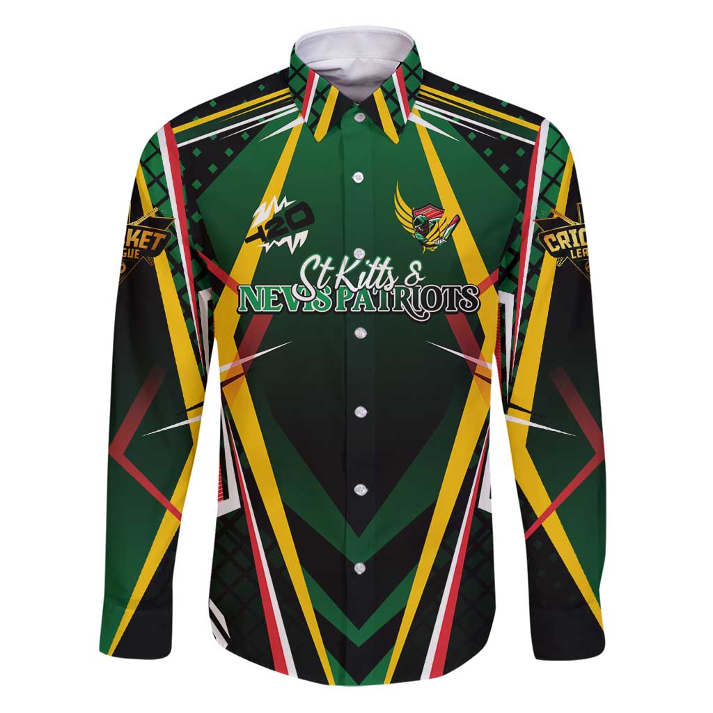 Personalised St Kitts and Nevis Cricket Patriots Family Matching Puletasi and Hawaiian Shirt Rising with Caribbean Battlefield