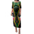 Personalised St Kitts and Nevis Cricket Patriots Family Matching Puletasi and Hawaiian Shirt Rising with Caribbean Battlefield