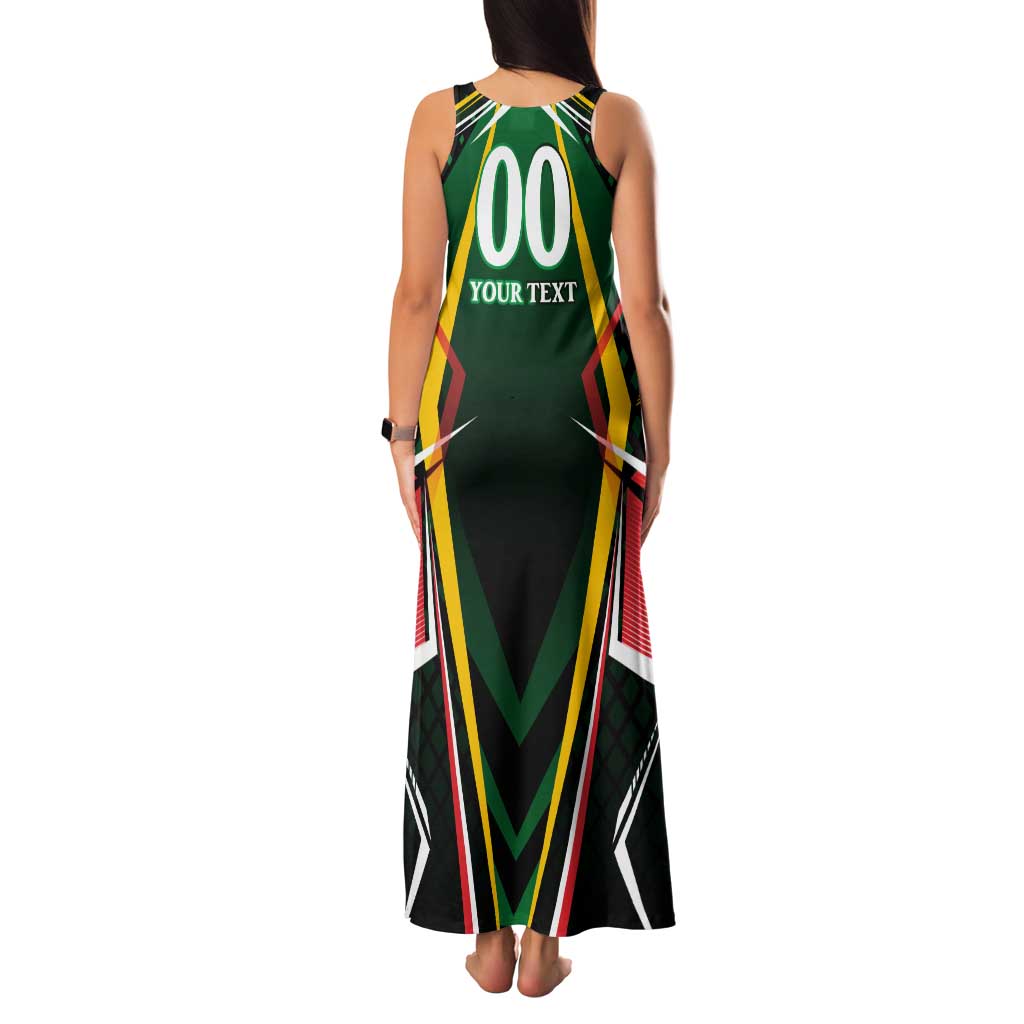 Personalised St Kitts and Nevis Cricket Patriots Family Matching Tank Maxi Dress and Hawaiian Shirt Rising with Caribbean Battlefield
