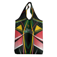 St Kitts and Nevis Cricket Patriots Grocery Bag Rising with Caribbean Battlefield