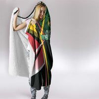 St Kitts and Nevis Cricket Patriots Hooded Blanket Rising with Caribbean Battlefield