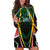 Personalised St Kitts and Nevis Cricket Patriots Hoodie Dress Rising with Caribbean Battlefield