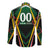 Personalised St Kitts and Nevis Cricket Patriots Long Sleeve Button Shirt Rising with Caribbean Battlefield