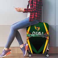 St Kitts and Nevis Cricket Patriots Luggage Cover Rising with Caribbean Battlefield