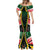 Personalised St Kitts and Nevis Cricket Patriots Mermaid Dress Rising with Caribbean Battlefield