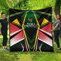 St Kitts and Nevis Cricket Patriots Quilt Rising with Caribbean Battlefield