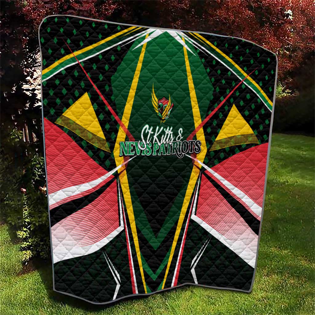 St Kitts and Nevis Cricket Patriots Quilt Rising with Caribbean Battlefield