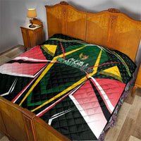 St Kitts and Nevis Cricket Patriots Quilt Rising with Caribbean Battlefield