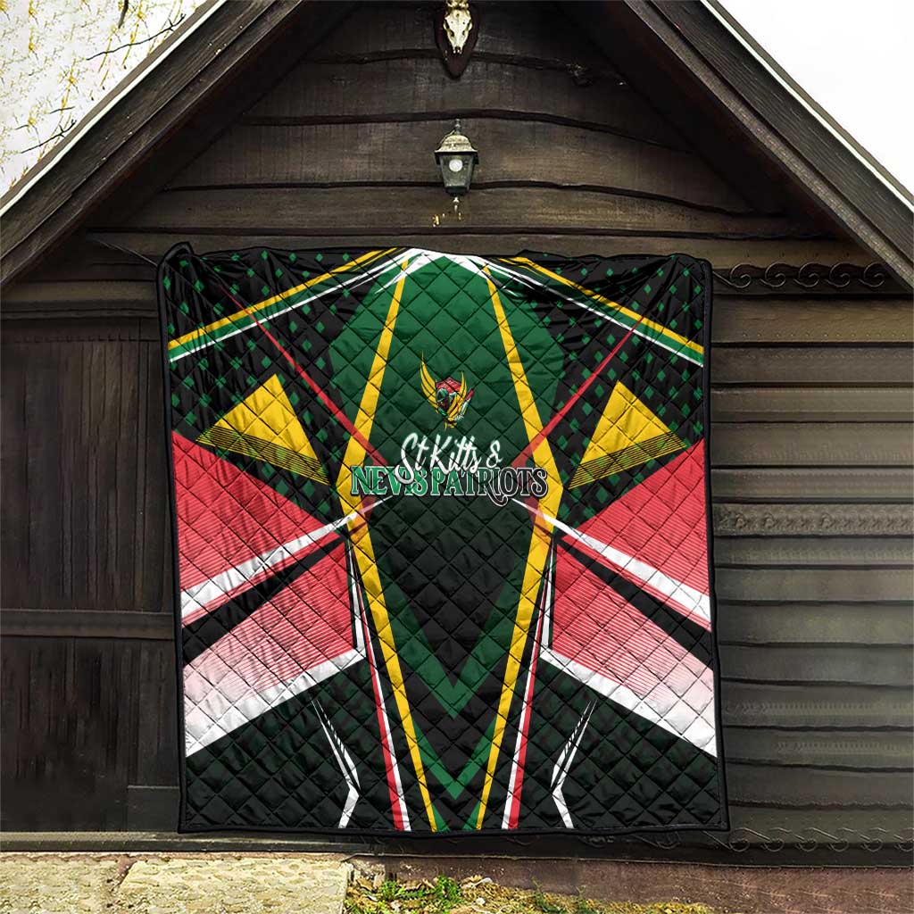 St Kitts and Nevis Cricket Patriots Quilt Rising with Caribbean Battlefield