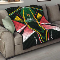 St Kitts and Nevis Cricket Patriots Quilt Rising with Caribbean Battlefield
