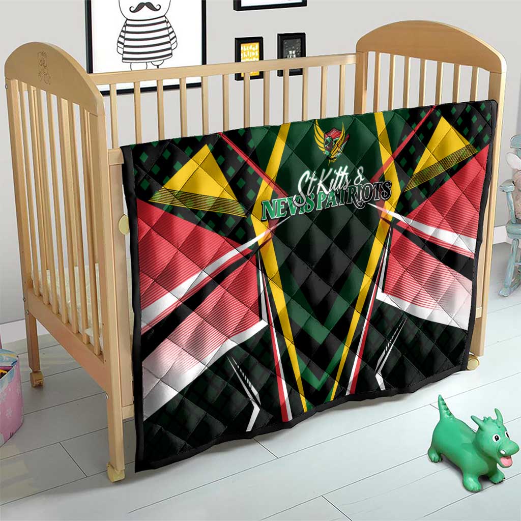 St Kitts and Nevis Cricket Patriots Quilt Rising with Caribbean Battlefield