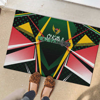 St Kitts and Nevis Cricket Patriots Rubber Doormat Rising with Caribbean Battlefield
