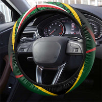 St Kitts and Nevis Cricket Patriots Steering Wheel Cover Rising with Caribbean Battlefield