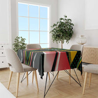 St Kitts and Nevis Cricket Patriots Tablecloth Rising with Caribbean Battlefield