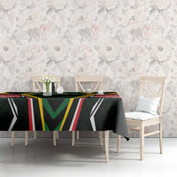 St Kitts and Nevis Cricket Patriots Tablecloth Rising with Caribbean Battlefield