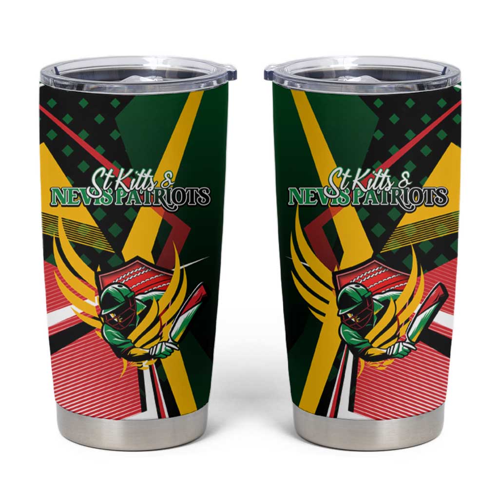 St Kitts and Nevis Cricket Patriots Tumbler Cup Rising with Caribbean Battlefield